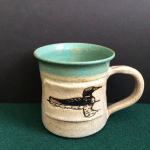 Mug with Embossed Loon