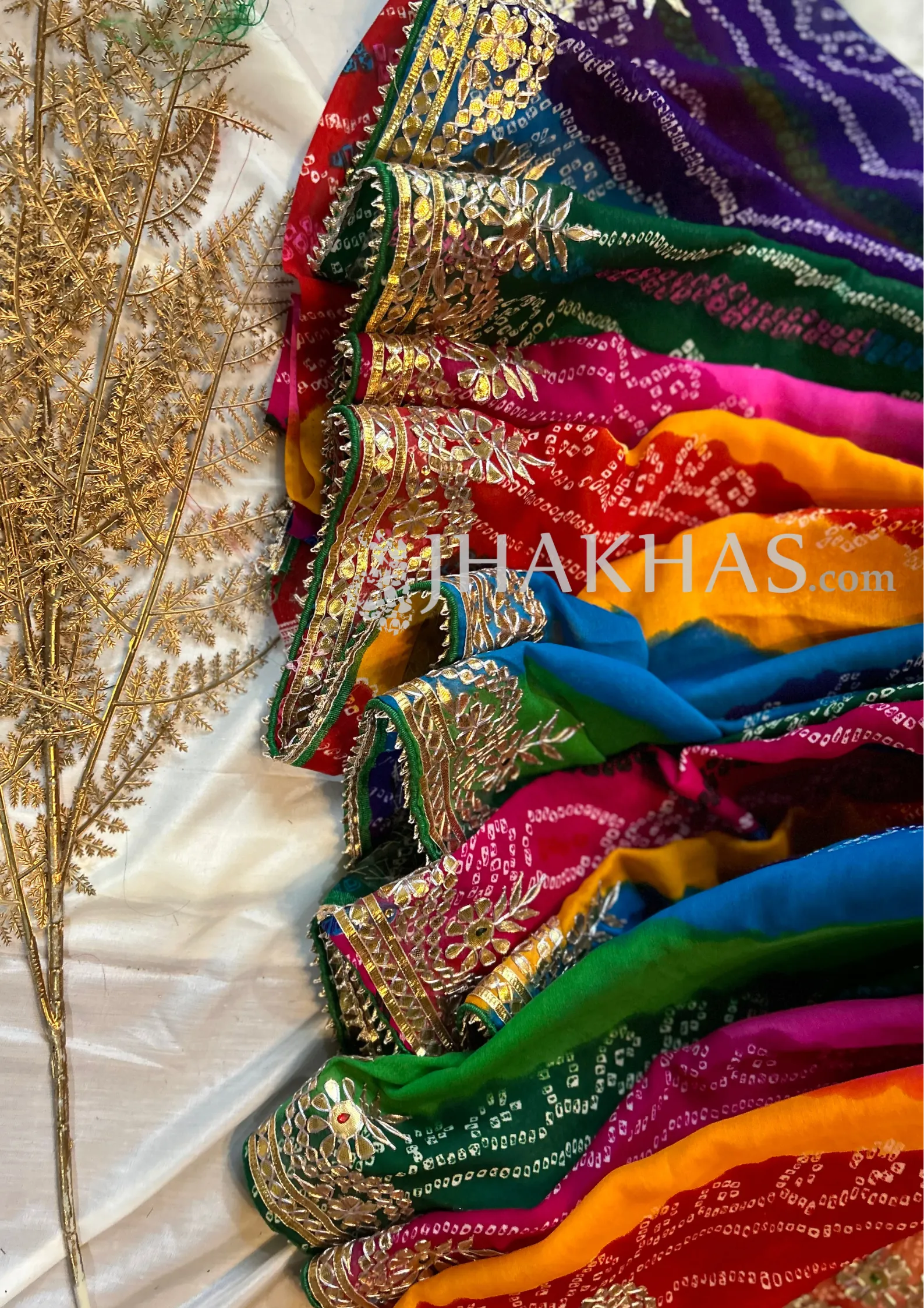Multi Color Bandhej Saree