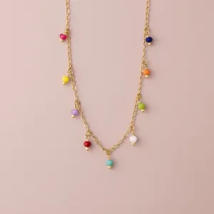 Multi Color Beads Necklace