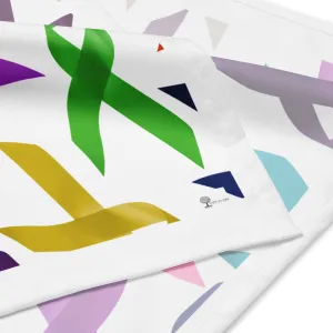 Multi-Color Cancer Awareness Bandana