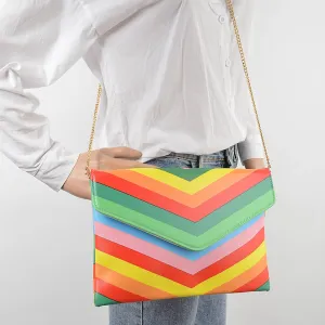 Multi Color Envelope Clutch