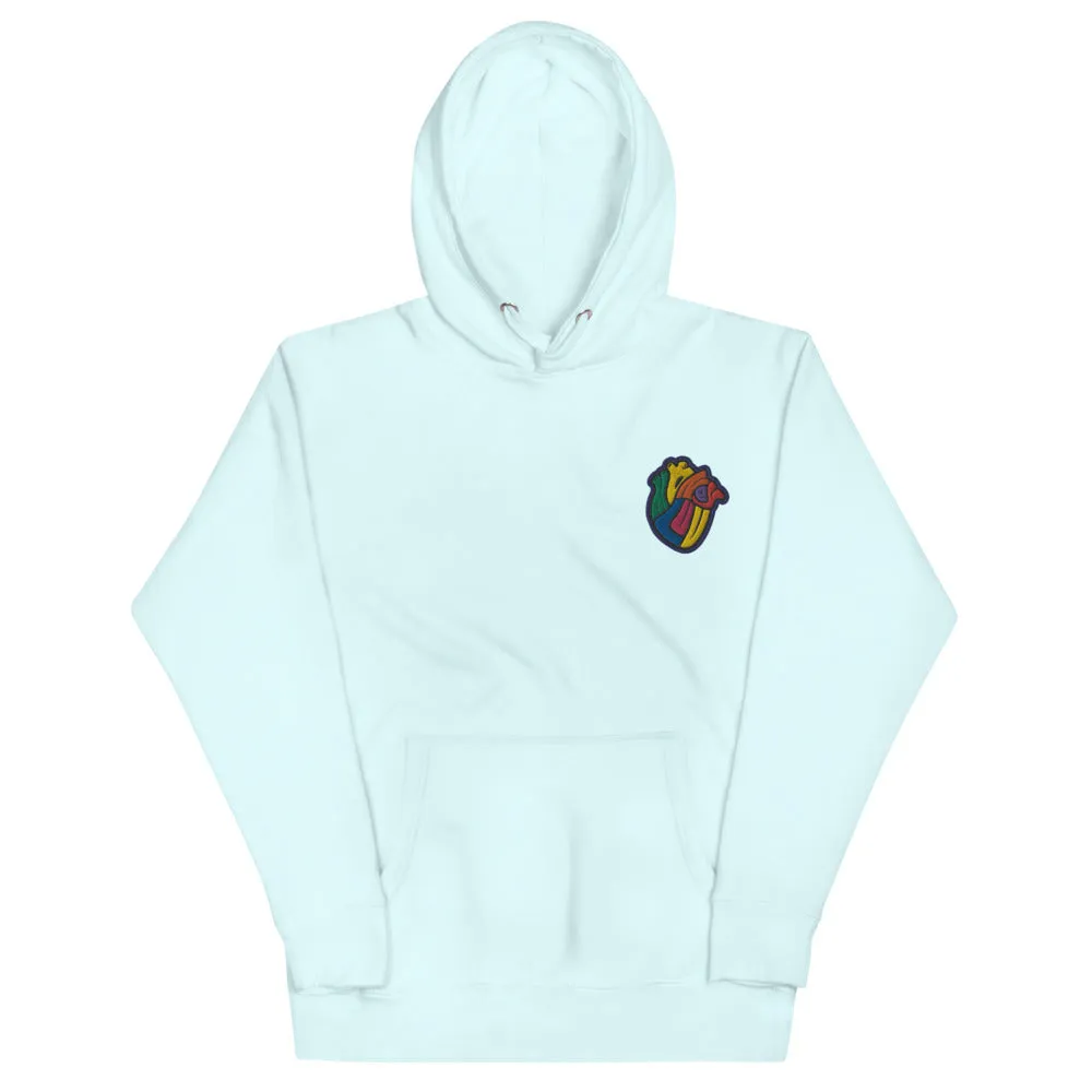 Multi Color Heart Hoodie