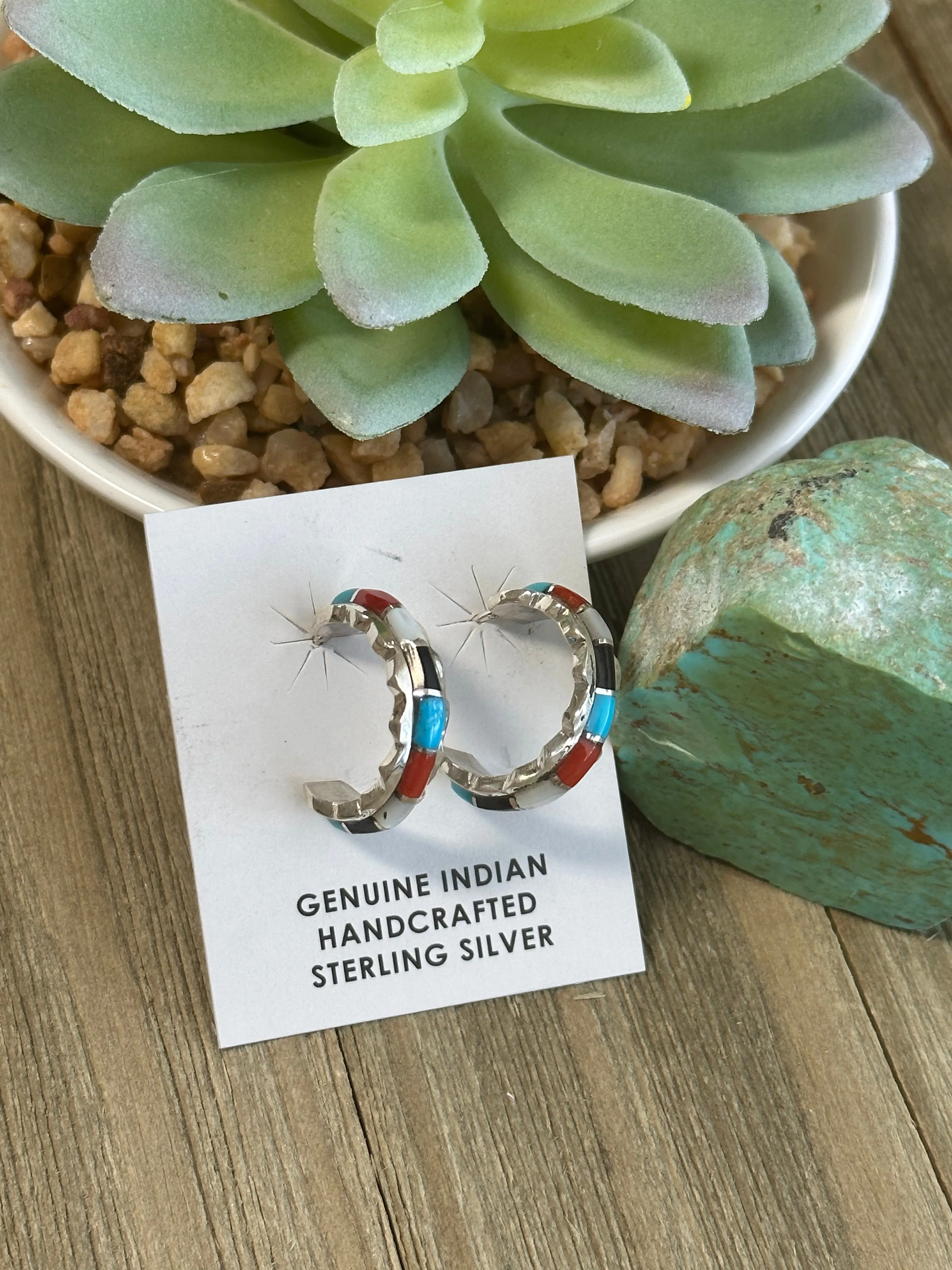 Multi-Color Hoop Earrings
