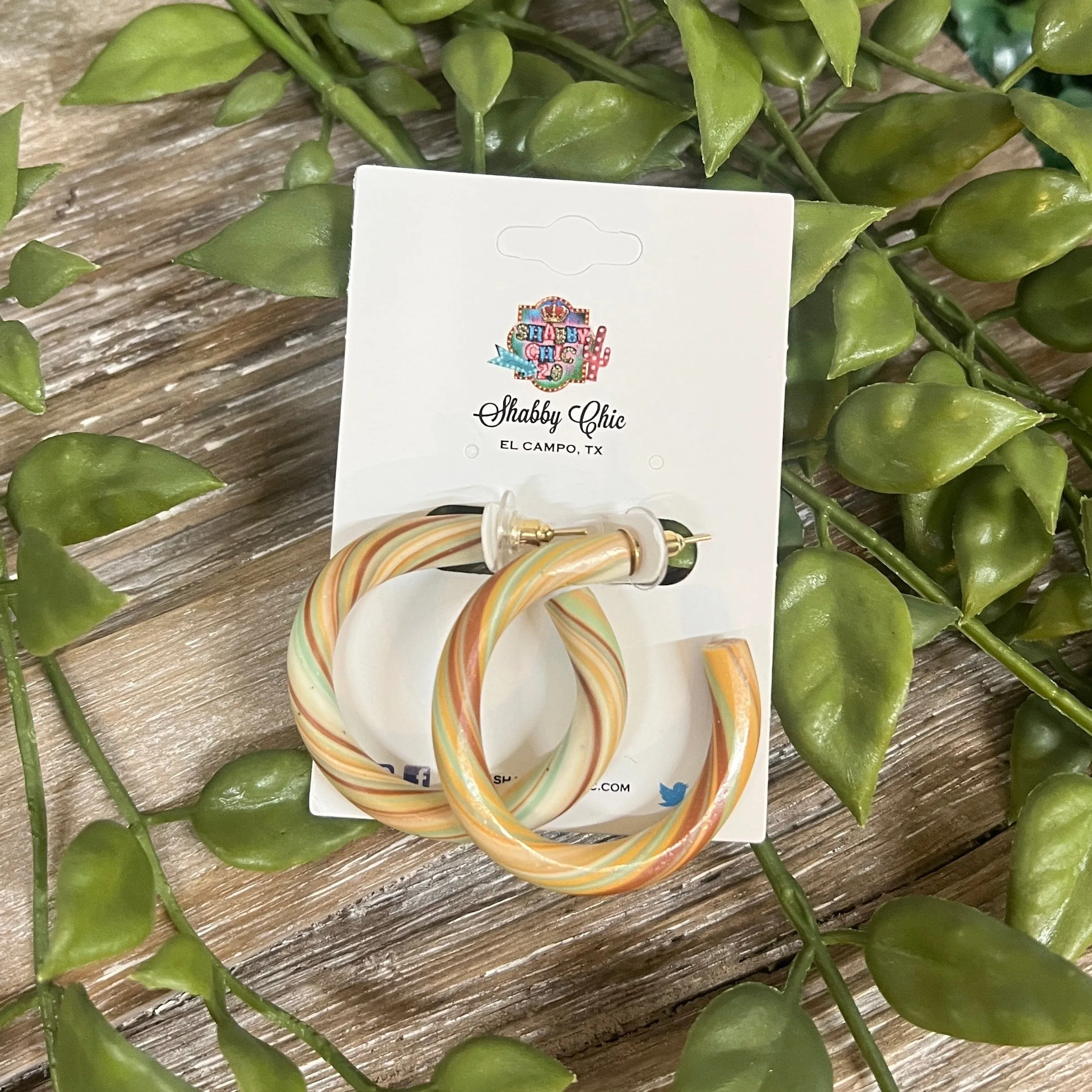 Multi Color Hoop Earrings
