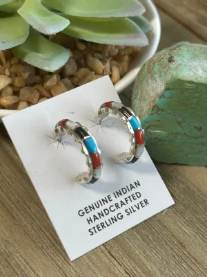 Multi-Color Hoop Earrings