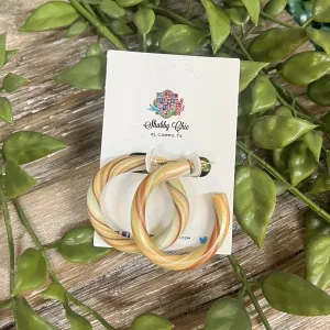 Multi Color Hoop Earrings