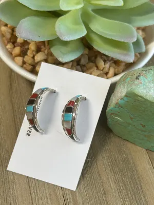 Multi-Color Hoop Earrings