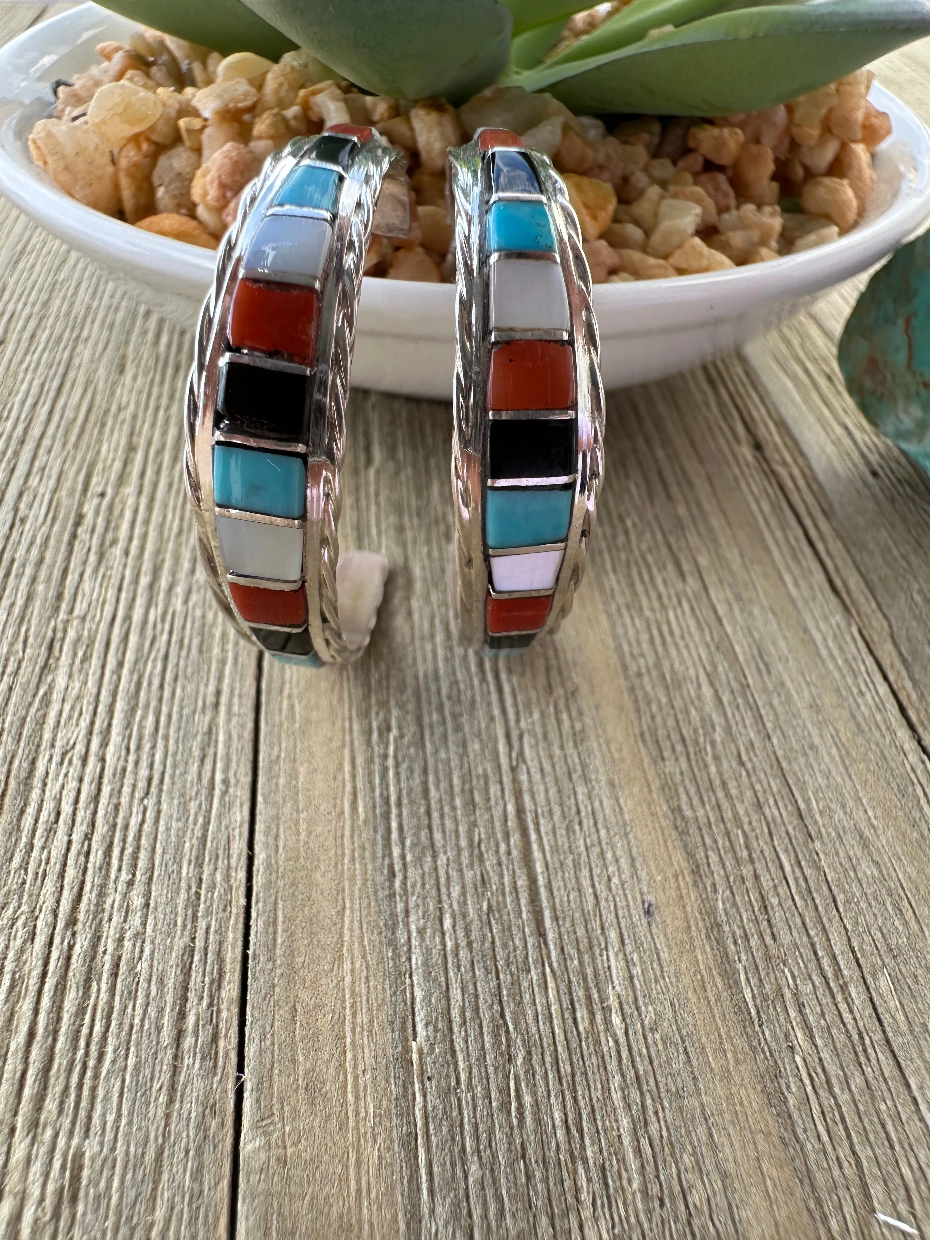 Multi-Color Hoop Earrings