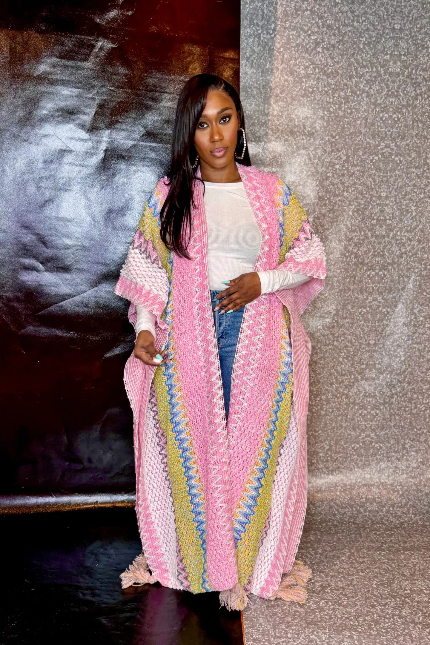 MULTI COLOR KIMONO ( Restocked)