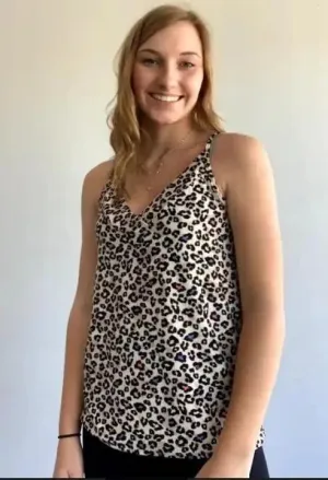 Multi color Leopard cami
