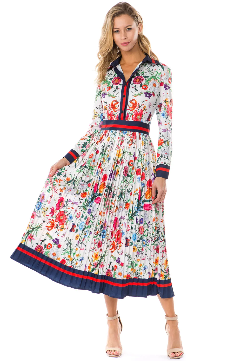 Multi color midi dress