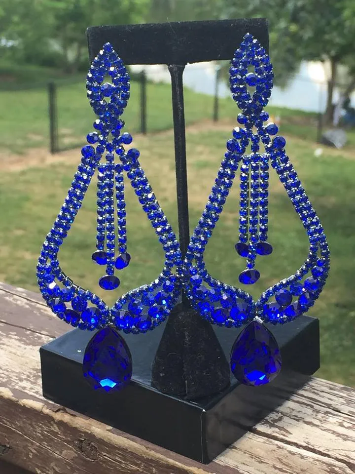 Multi Color Pageant Earrings | "Miss America" | 370612