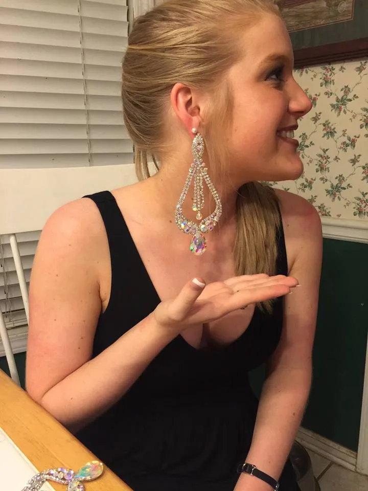 Multi Color Pageant Earrings | "Miss America" | 370612