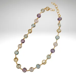 Multi Color Quartz Necklace