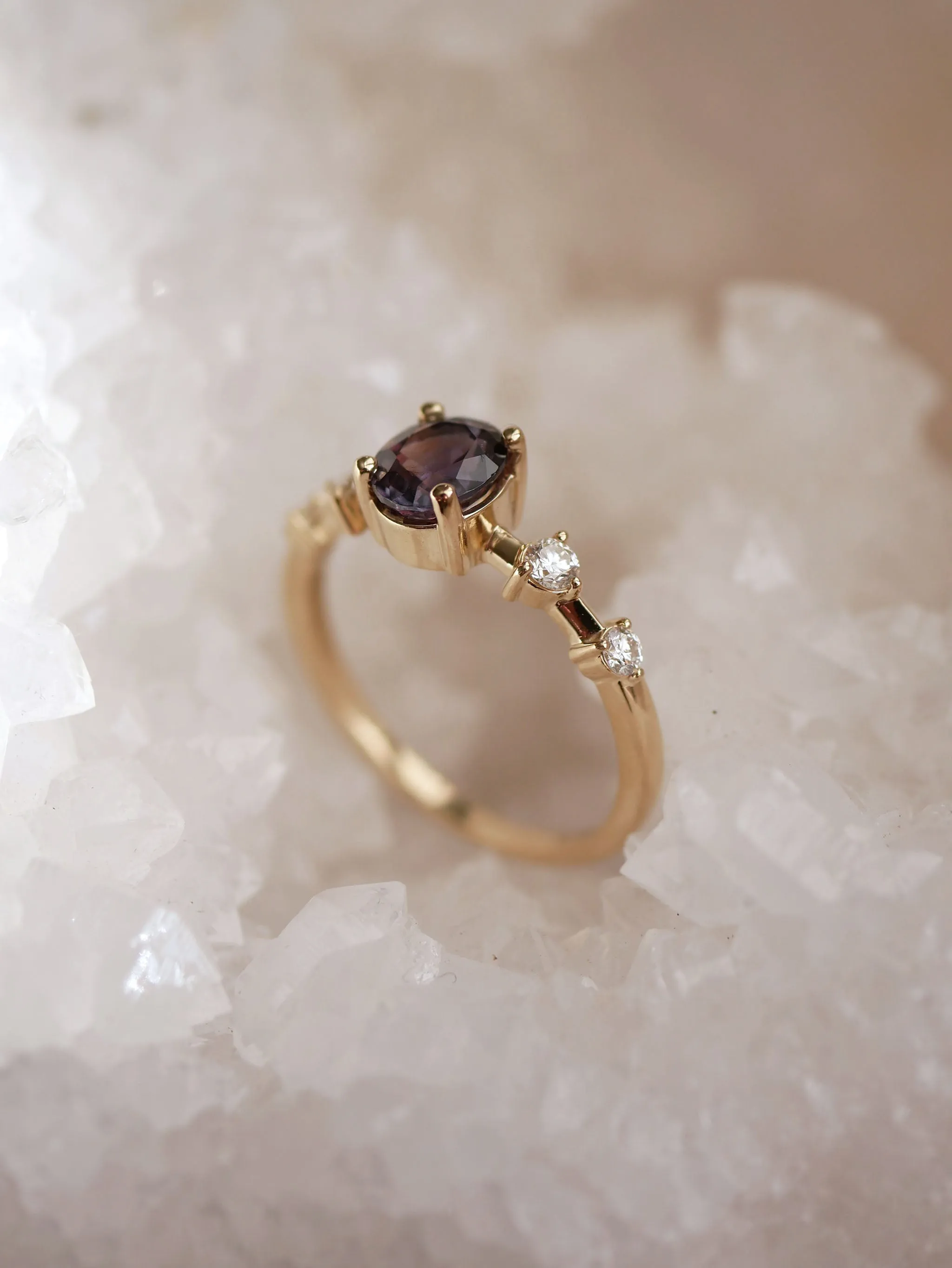 Multi-Color Sapphire Distance Ring