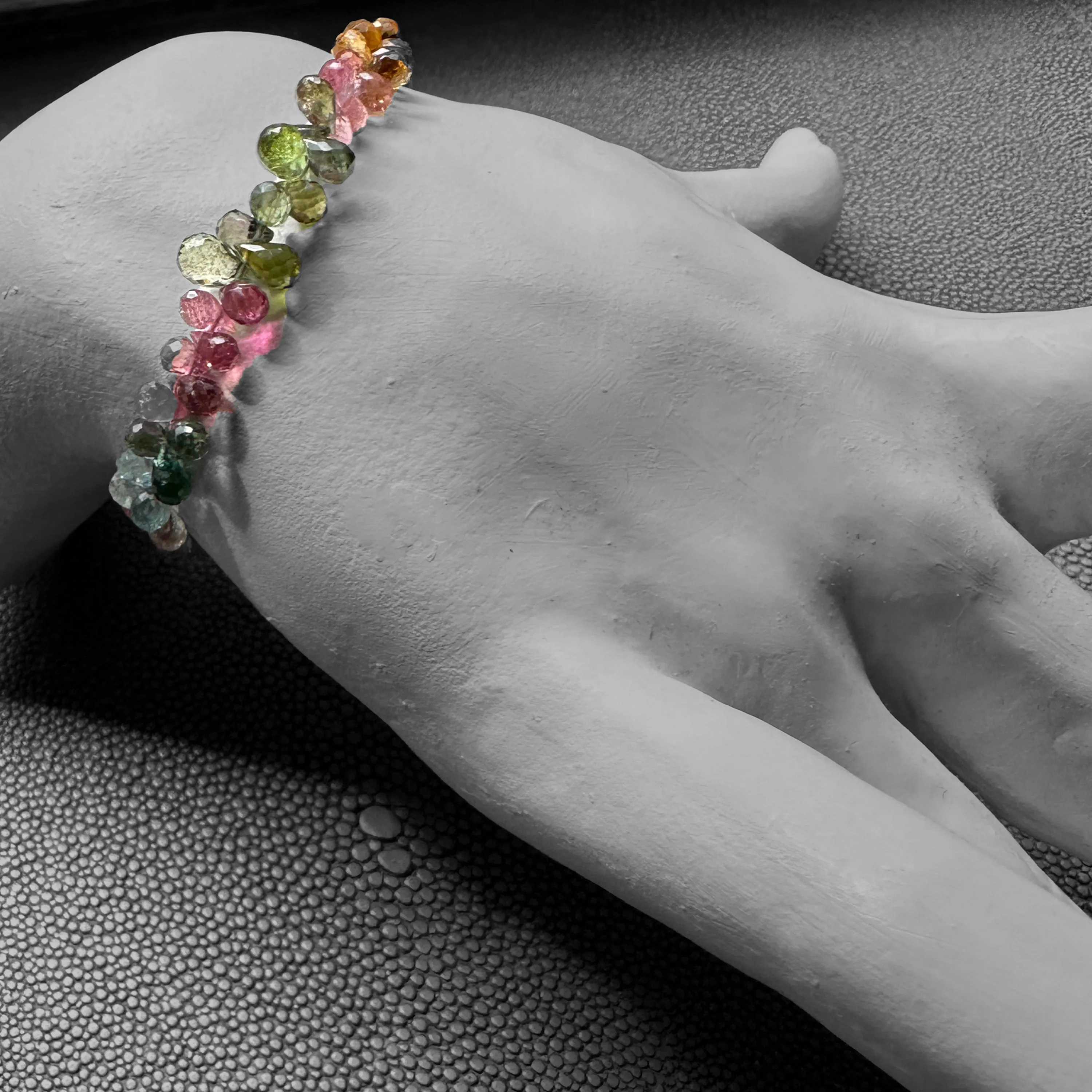 Multi Color Tourmaline Bracelet