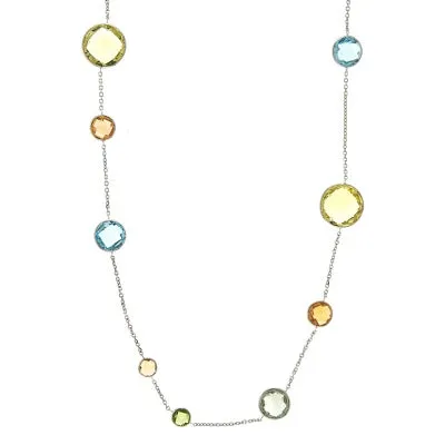 Multi-Colored Stone Necklace