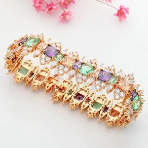 Multi Rare Color Grand Bracelet ( 6.6")