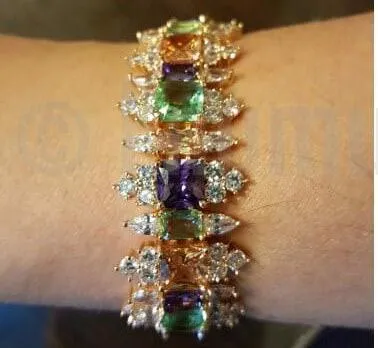 Multi Rare Color Grand Bracelet ( 6.6")