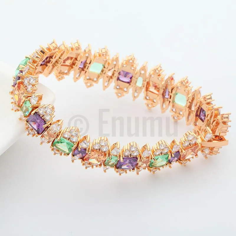 Multi Rare Color Grand Bracelet ( 6.6")
