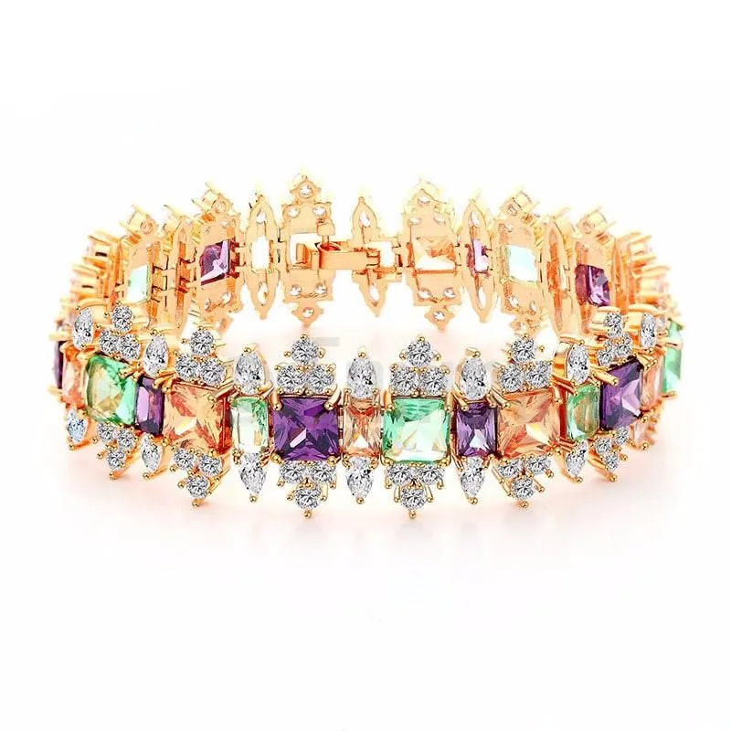 Multi Rare Color Grand Bracelet ( 6.6")