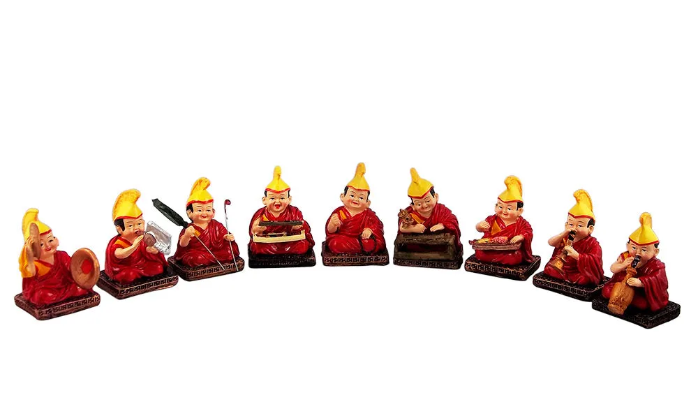 Musician Lamba - Buddhist Monk Resin Statues