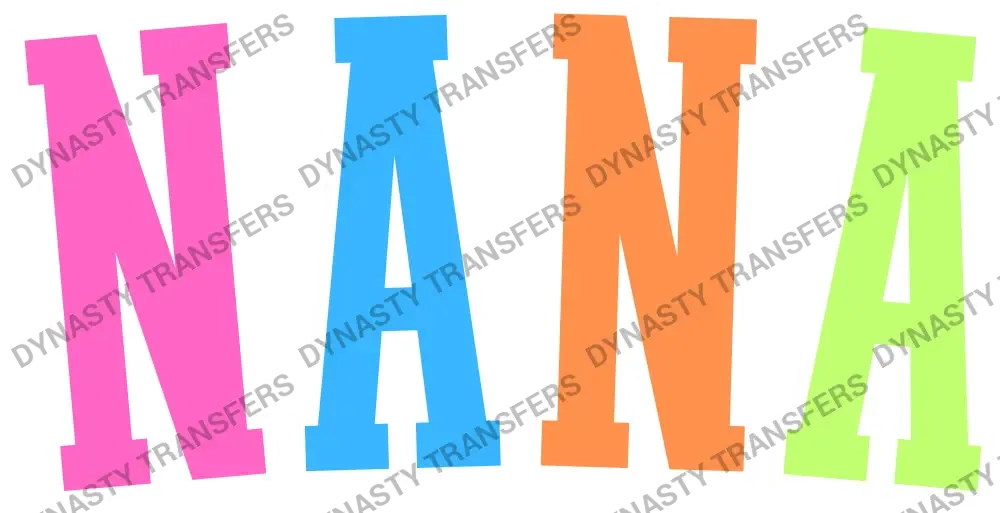 NANA - Multi-Color Varsity Letters