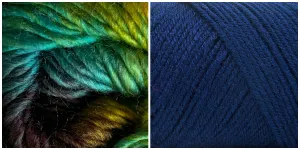 NAVY   TREASURE - Embossed Phoenix Scarf KIT