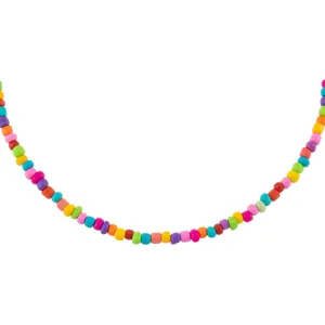 Neon Multi Color Beaded Necklace