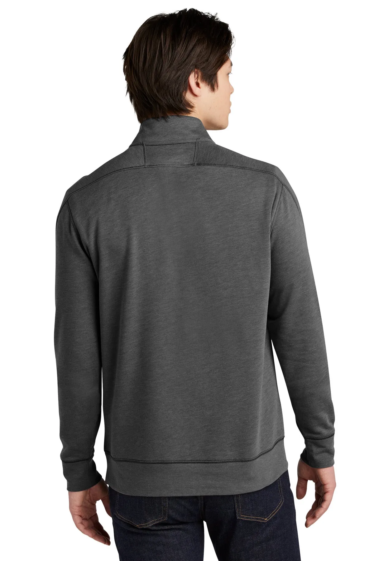 New Era  Tri-Blend Fleece 1/4-Zip Pullover. NEA512 Black Heather