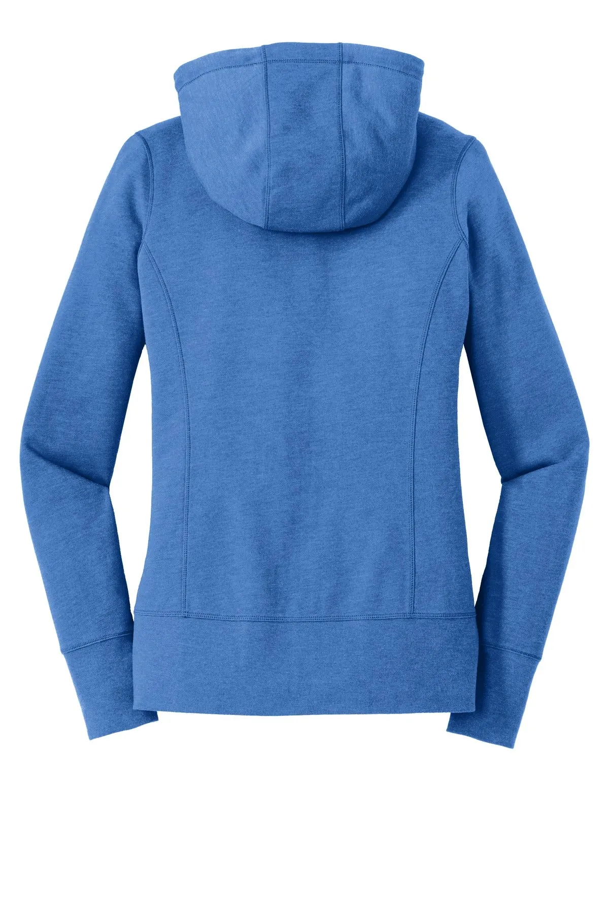 New Era  Women's Tri-Blend Fleece Full-Zip Hoodie. LNEA511 Royal Heather