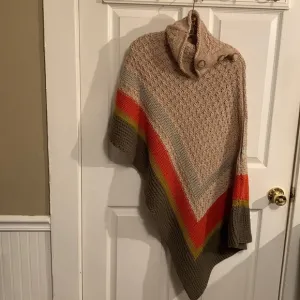 NEW Vertigo Paris Multi- color Poncho