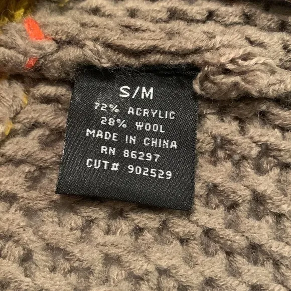 NEW Vertigo Paris Multi- color Poncho