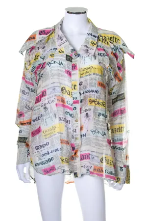 Newspaper Print Shirt