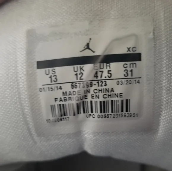 NIKE Air Jordan 1 Mid PREMIUM 'White Infrared Sneakers Shoes Men Size 13