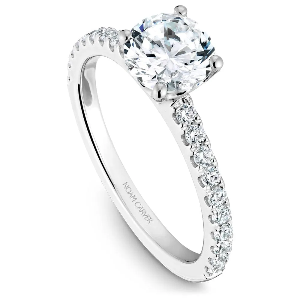 Noam Carver 14kt White Gold 0.83ct Round Solitaire