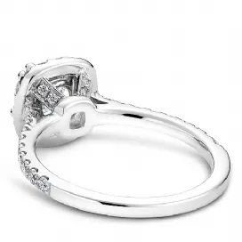 Noam Carver 14kt White Gold 1.03ct Cushion Halo