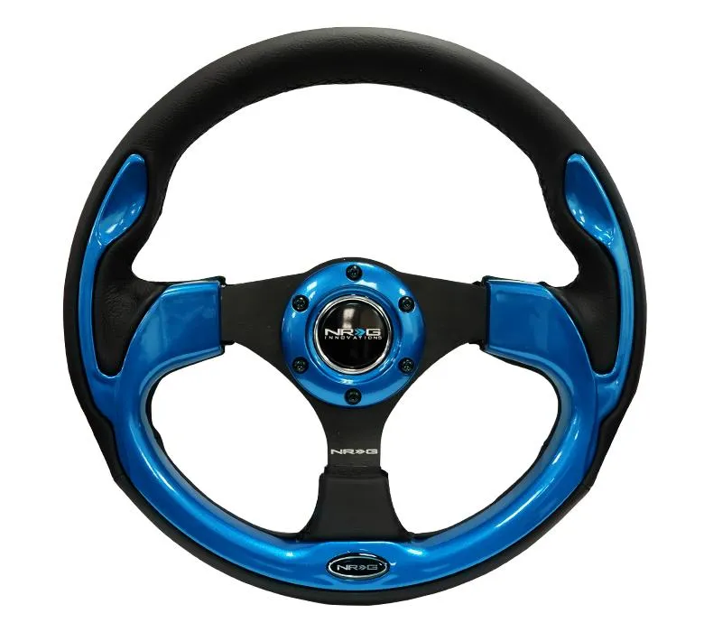 NRG RST-001BL 320mm Blue Reinforced Racing Steering Wheel