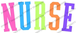 NURSE - Multi-Color Varsity Letters
