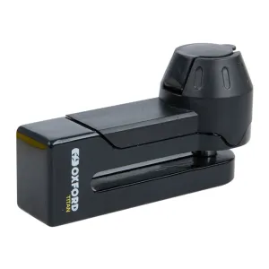 Oxford Titan 10mm Pin Disc Lock - Black, includes pouch