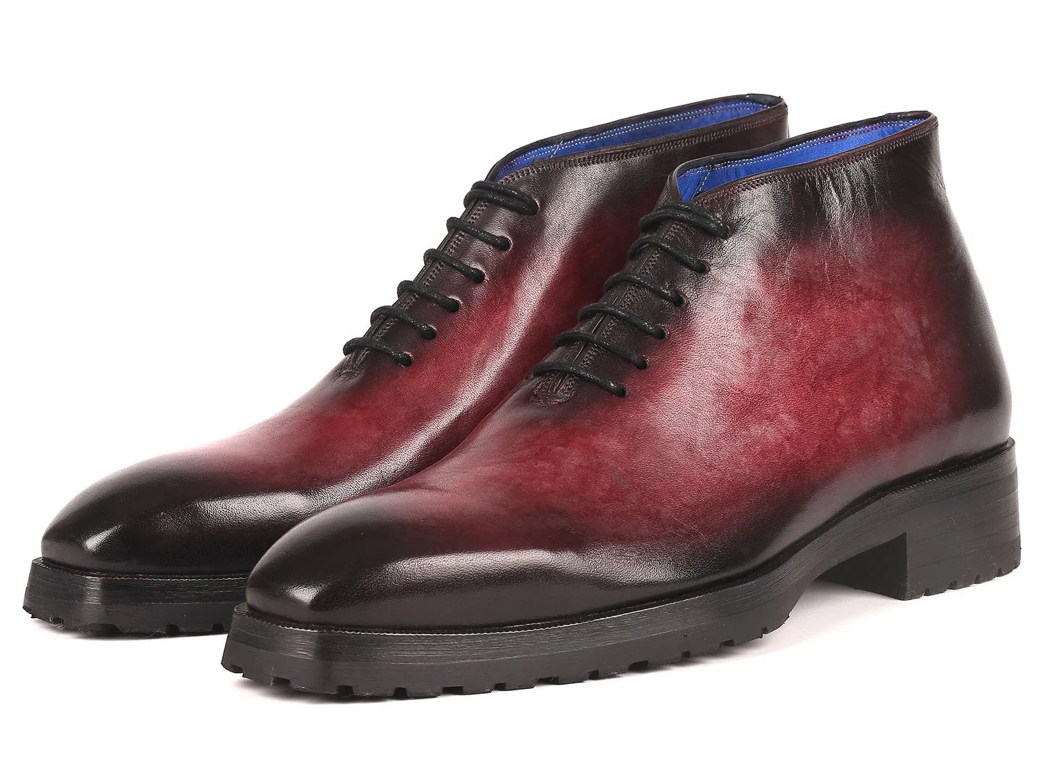 Paul Parkman Men's Ankle Boots in Bordeaux Burnished