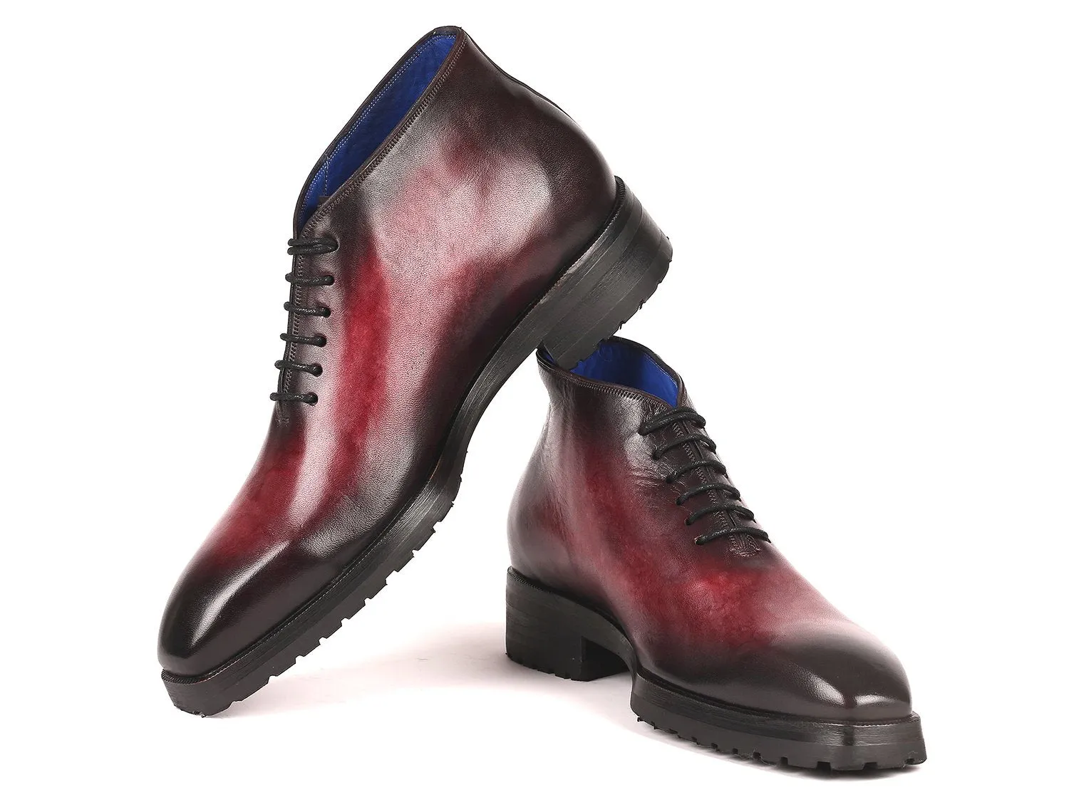 Paul Parkman Men's Ankle Boots in Bordeaux Burnished