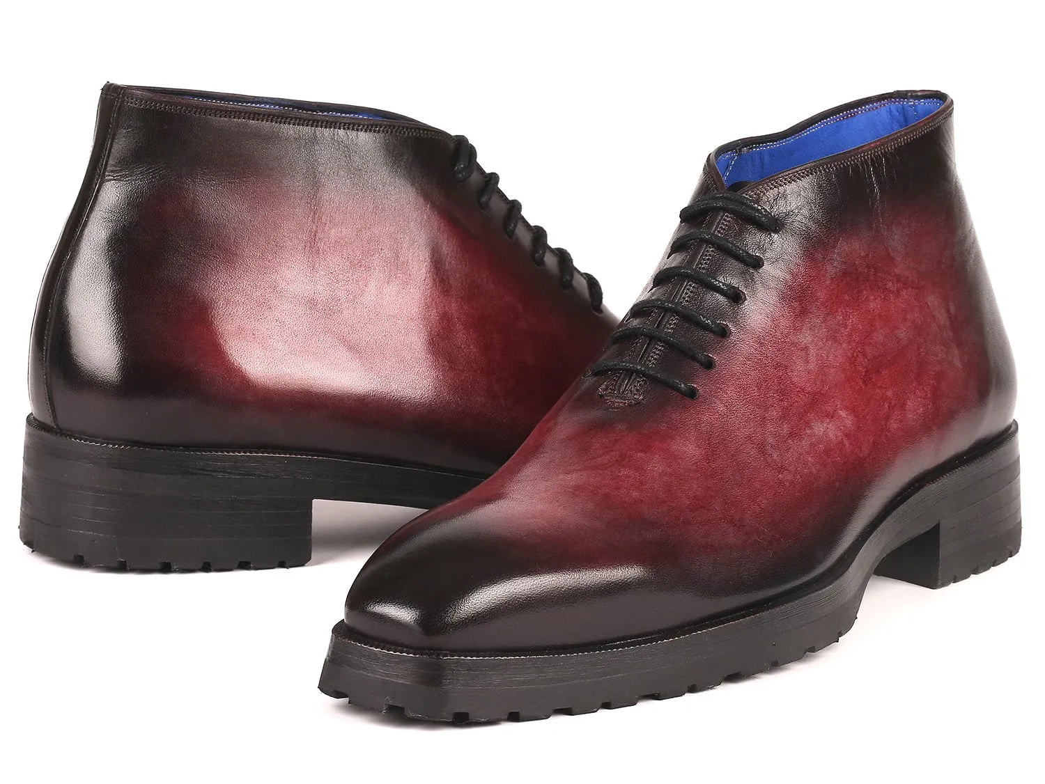 Paul Parkman Men's Ankle Boots in Bordeaux Burnished