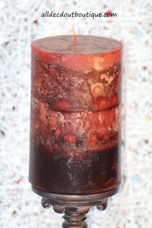 Pillar Candle | 4 x 6 Multi Color Blackberry