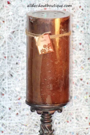 Pillar Candle | 4 x 8 Multi Color Vanilla