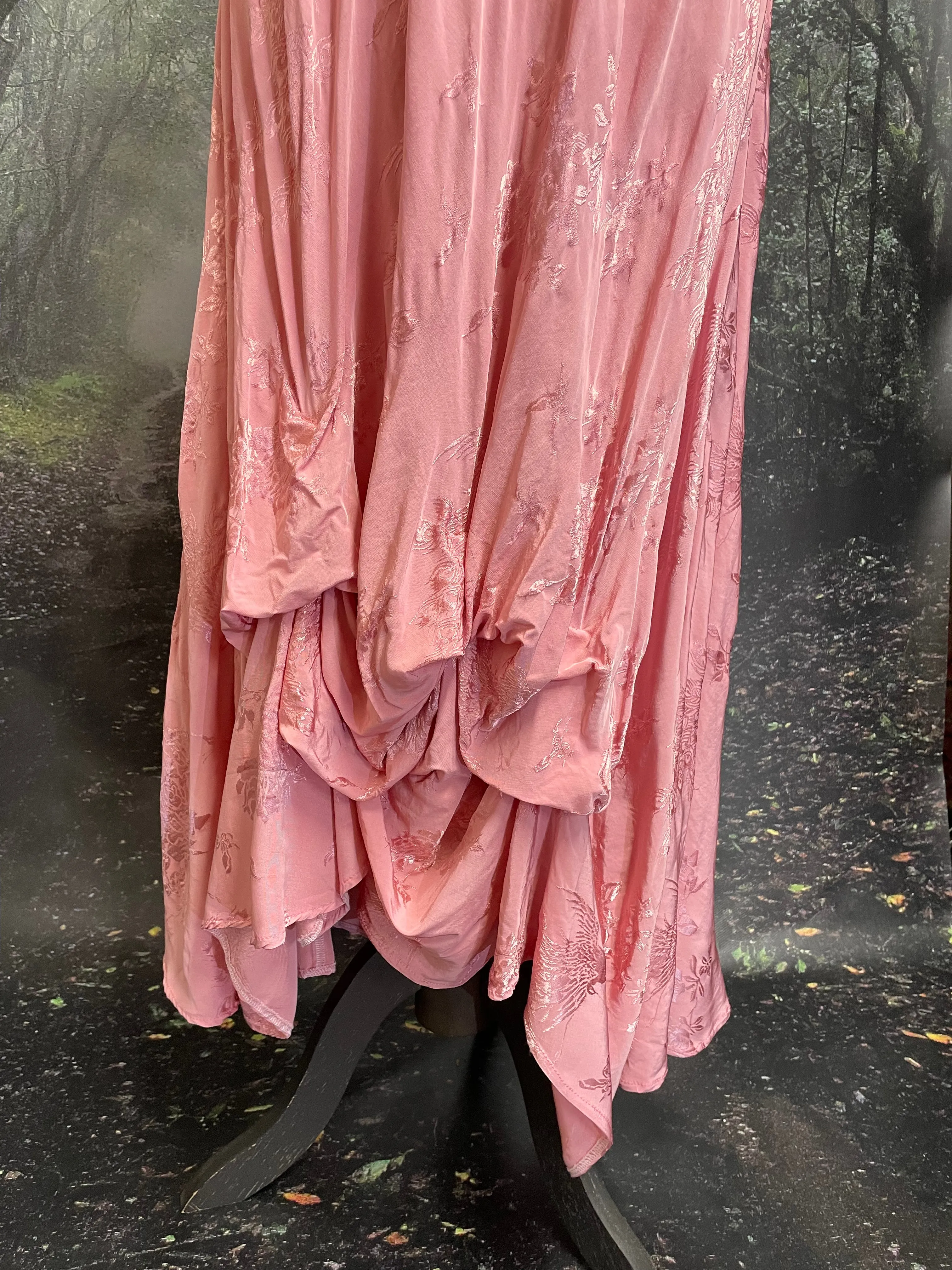 Pink embossed slipdress
