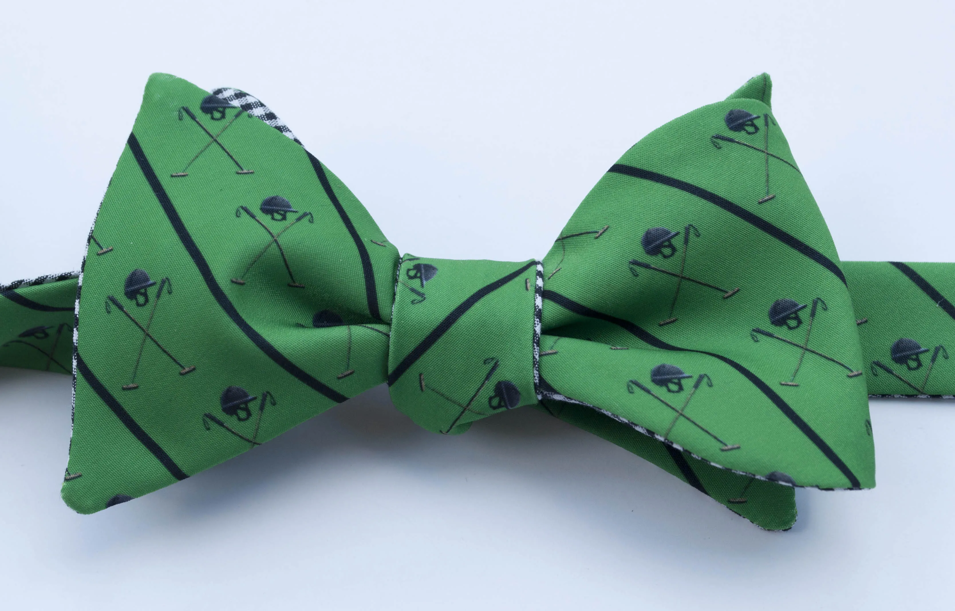 Polo Helmet Emblem Bow Tie - light grey