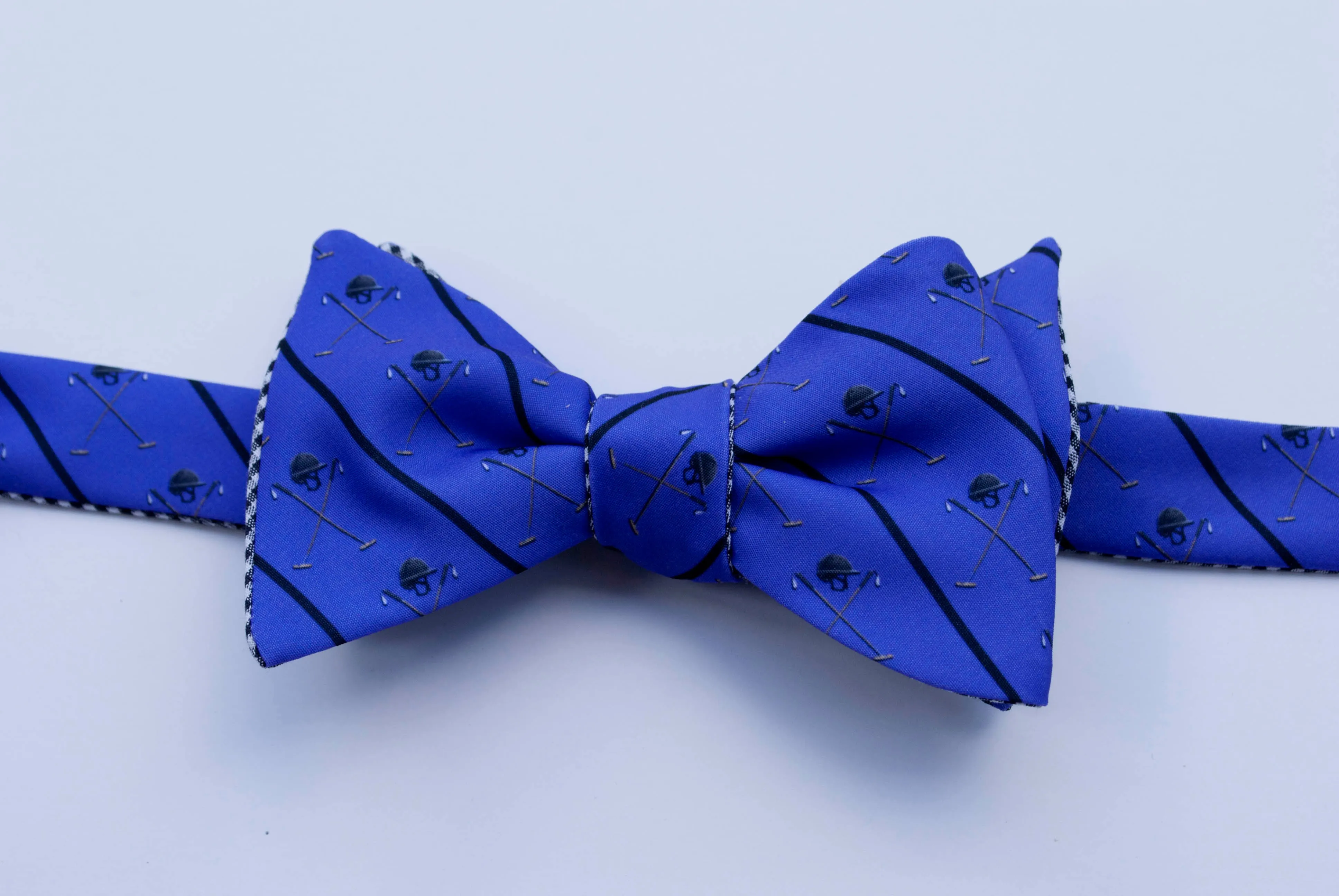 Polo Helmet Emblem Bow Tie - light grey