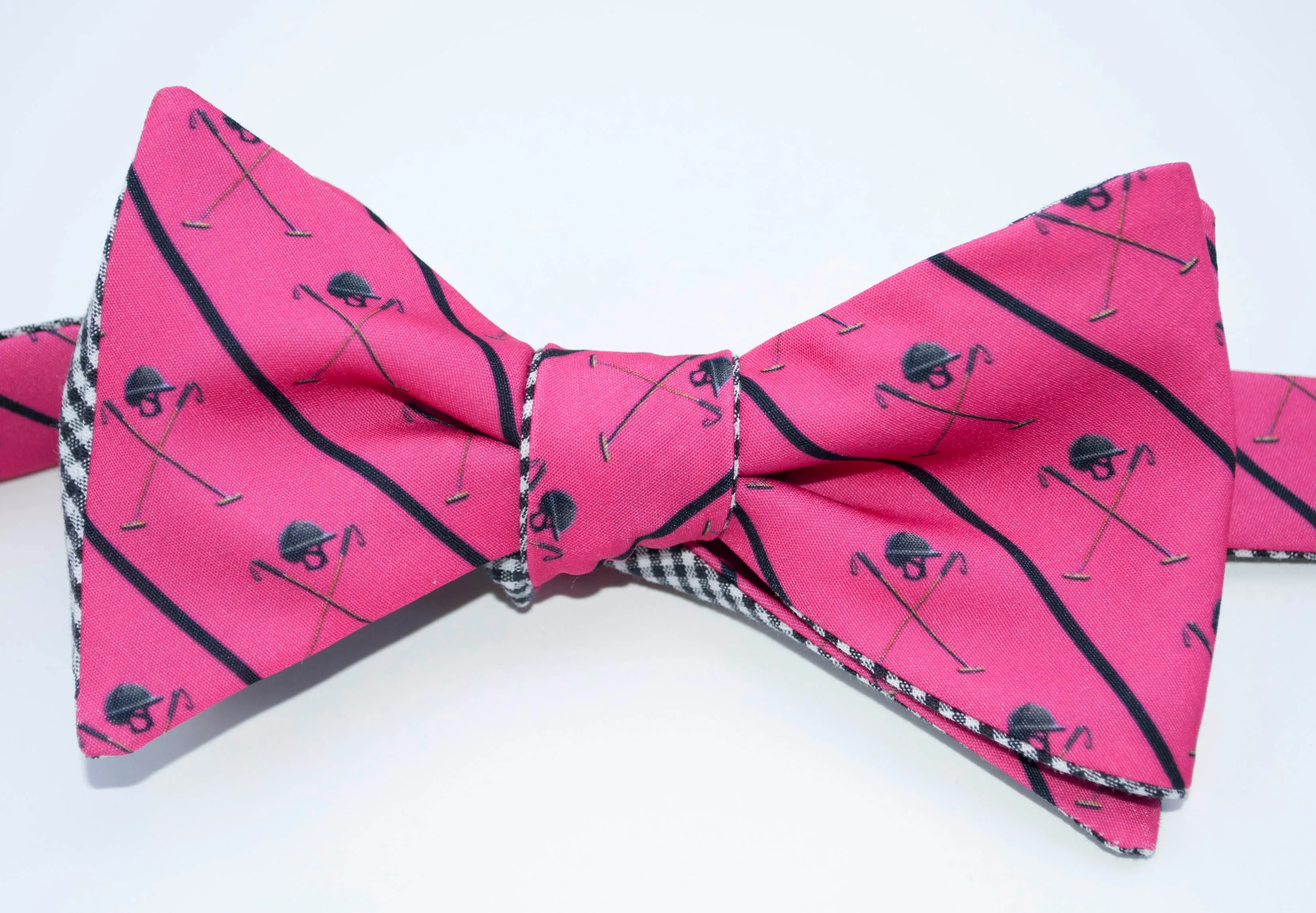 Polo Helmet Emblem Bow Tie - light grey