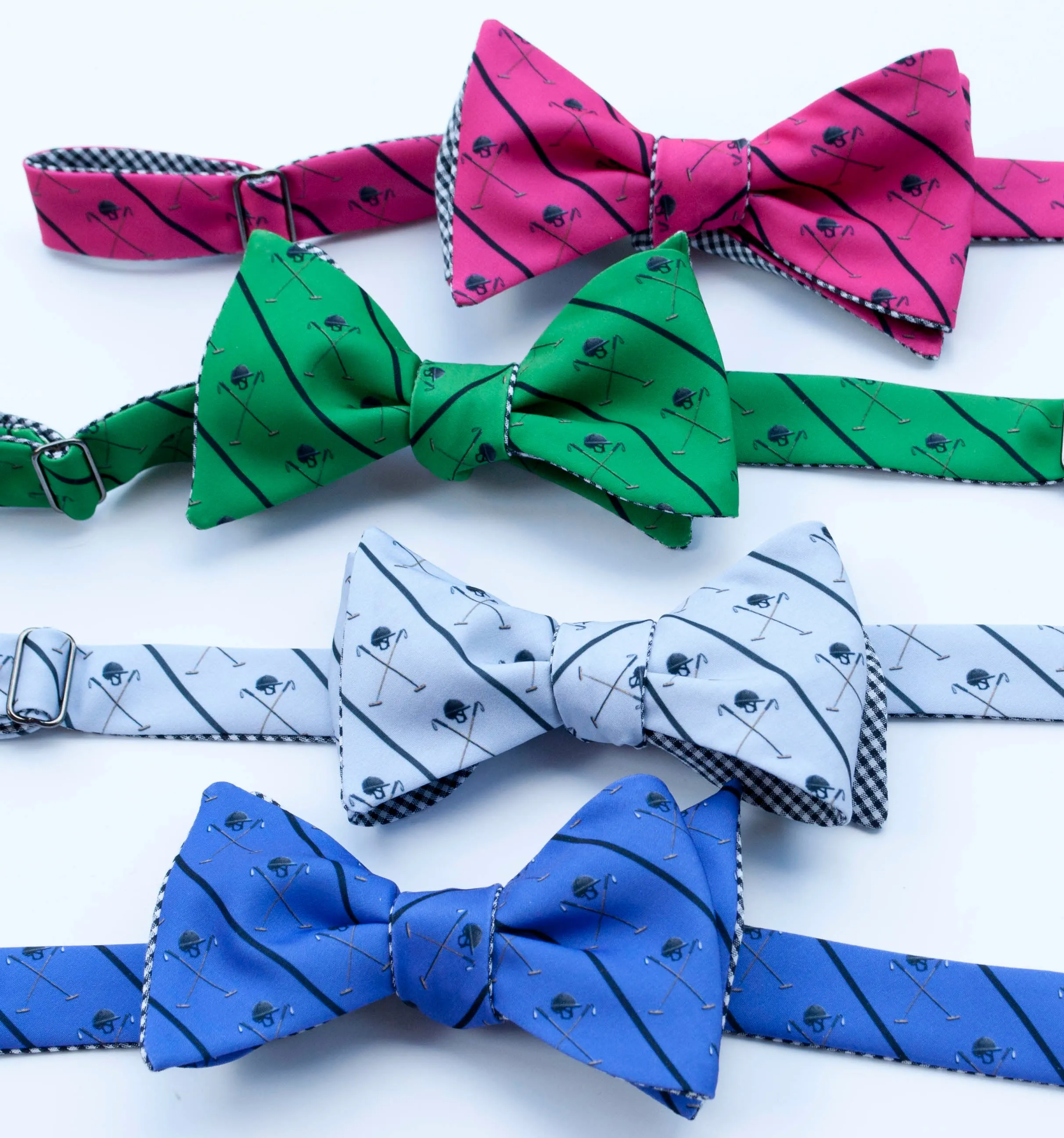 Polo Helmet Emblem Bow Tie - light grey